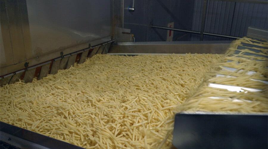Frozen potato production